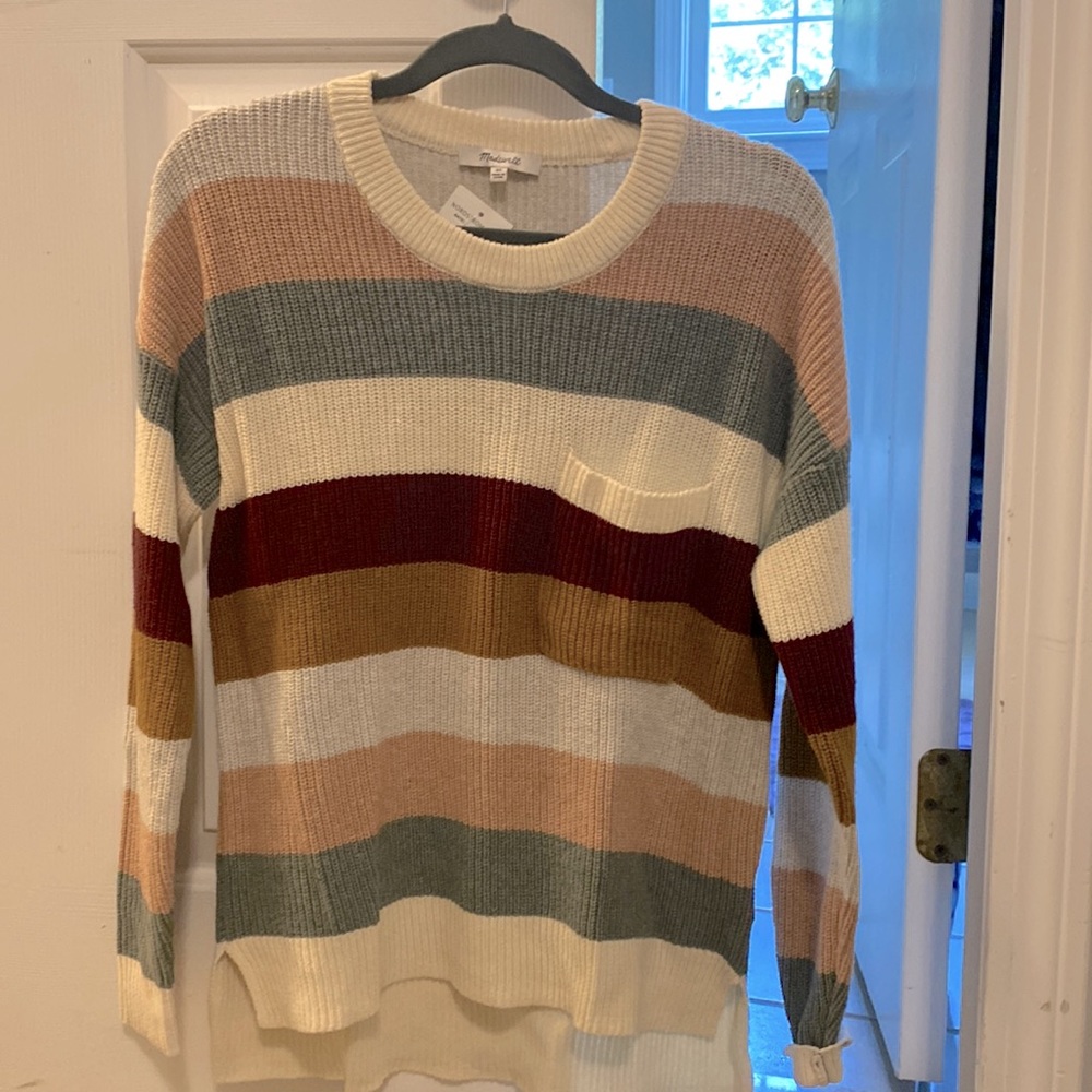 NWT Madewell striped sweater perfect fall colors